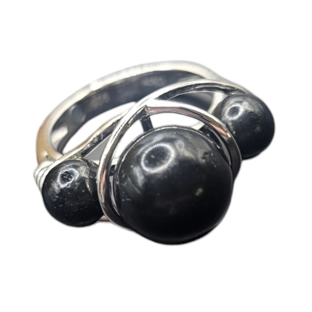 Shungite Trinity Ring - Picture 3 of 4